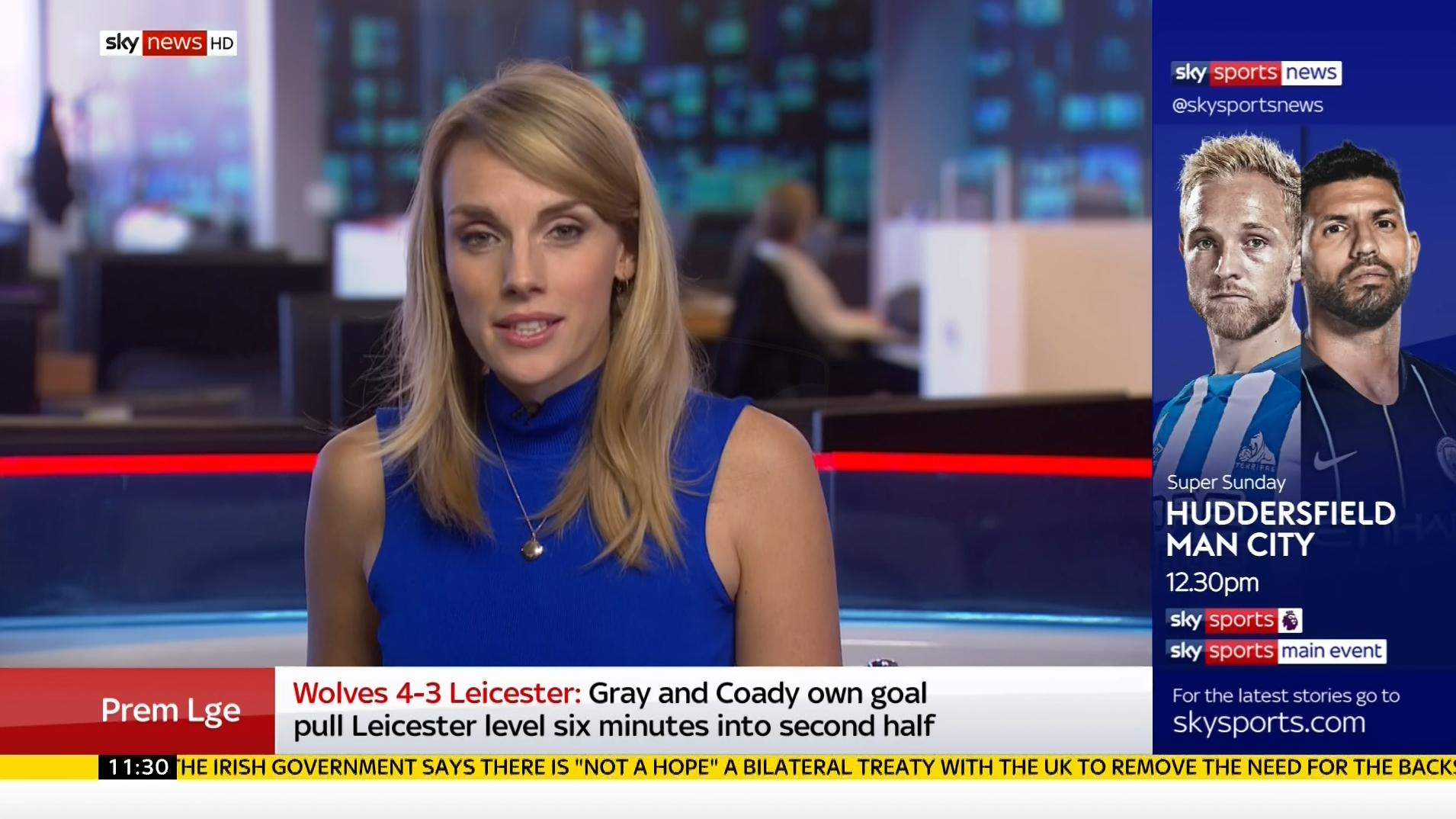 Sky News Sports Presenter Distracted By Phone Clean Feed 